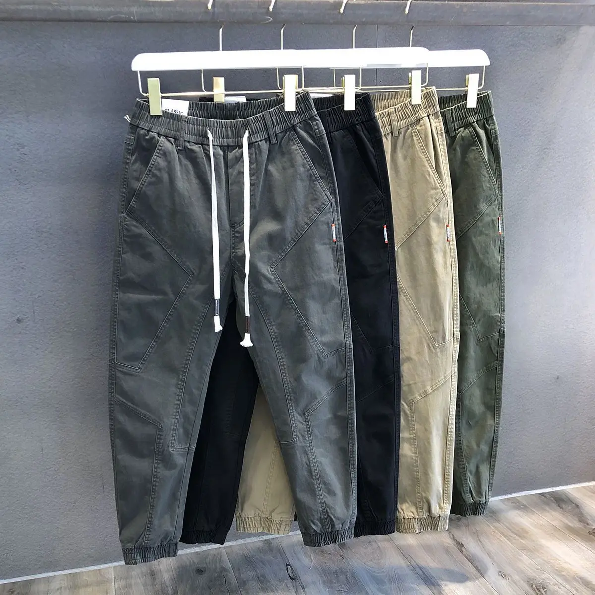 

Мужская свободная рабочая одежда, джинсы, прочная весна-лето, уличная рабочая одежда, брюки для защиты труда, повседневные свободные брюки цвета хаки