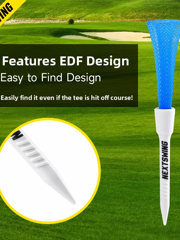 NextSwing Golf Silk Tennis Tee Niskie Opory Wysoka Elastyczność Siatka Driver Cyclone Ball Spike Tee do Piłek Golfowych Sport Fitness
