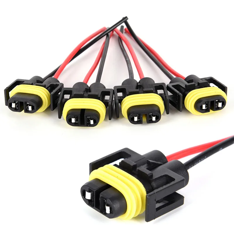 

2pcs H11 H8 Headlight/Fog Lamp Female Adapter Harness Sockets Car Cable Plug