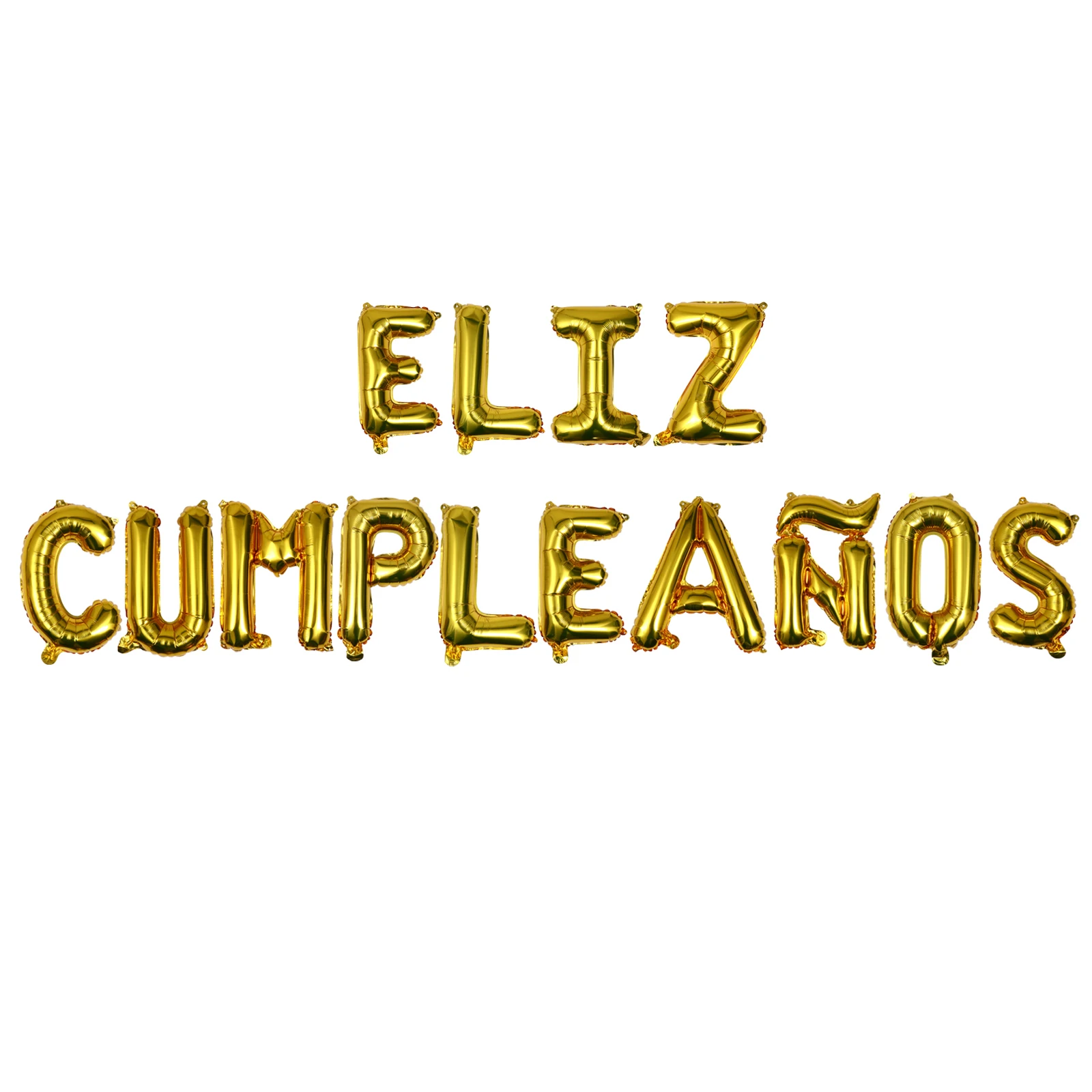 

Happy Birthday Set Golden Aluminium Film Balloons Party Decoration Kids Supplies Without Birthday Balloon Set Ribbon