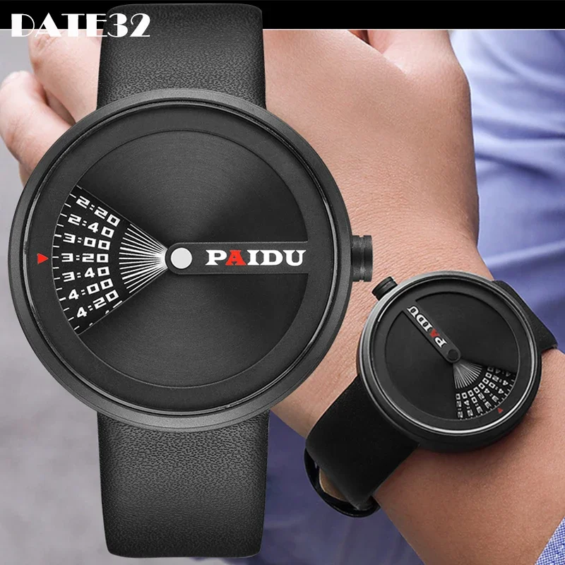 Unisex Watch for Men Women Creative Dial Couple Simple Military Sports Quartz Wrist Watches Wristwatch Full Black White Clock