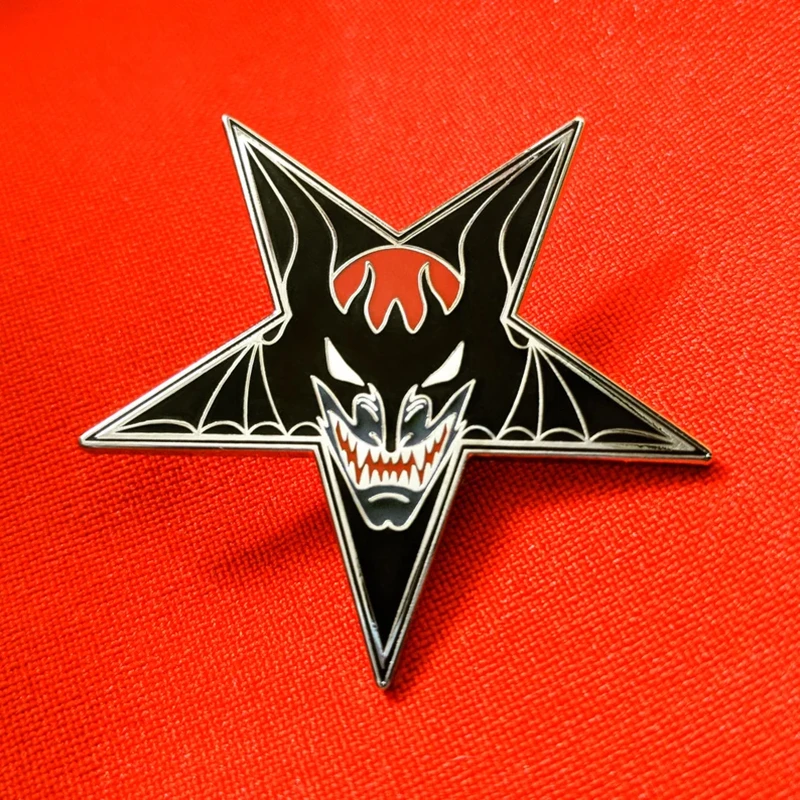 Creative Cartoon Devilman And Angel Enamel Badge Brooch Backpack Collar Lapel Pins Jewelry Brooch Game Fashion Pin Gift