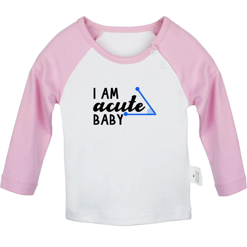 

iDzn New I am Acute Baby Printed Graphic Cute Baby T-shirts Kids Long Sleeves Tees 0-24M Infant T shirt Boys Girls Tops Clothes