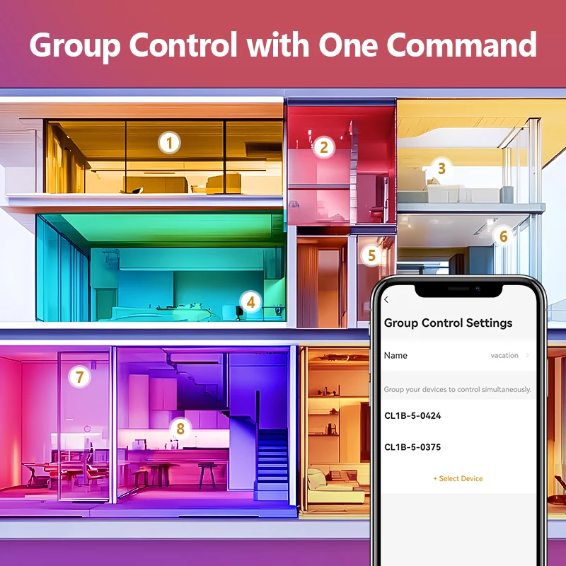 IMOU Tuya Matter WiFi Lampadina intelligente Dimmerabile Luce a Led 16 milioni di colori RGB E27 Lampada a candela Controllo vocale Alexa Google Home