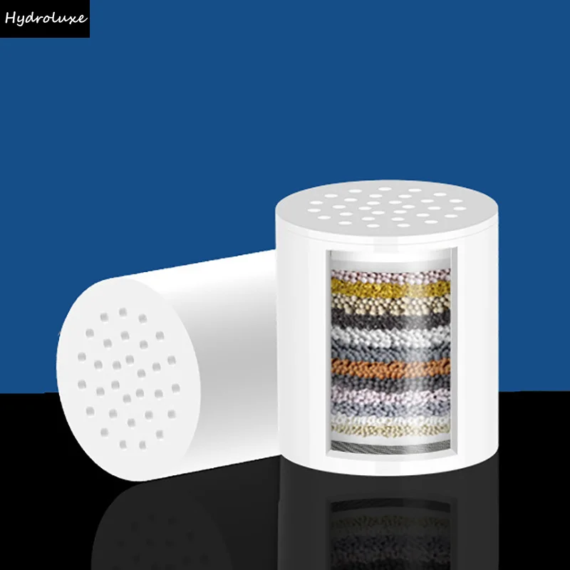 20 Stages Replace Filter Element Shower Water Filter Remove Chlorine Heavy Metals Filtered Soft Hard Water For Shower Head