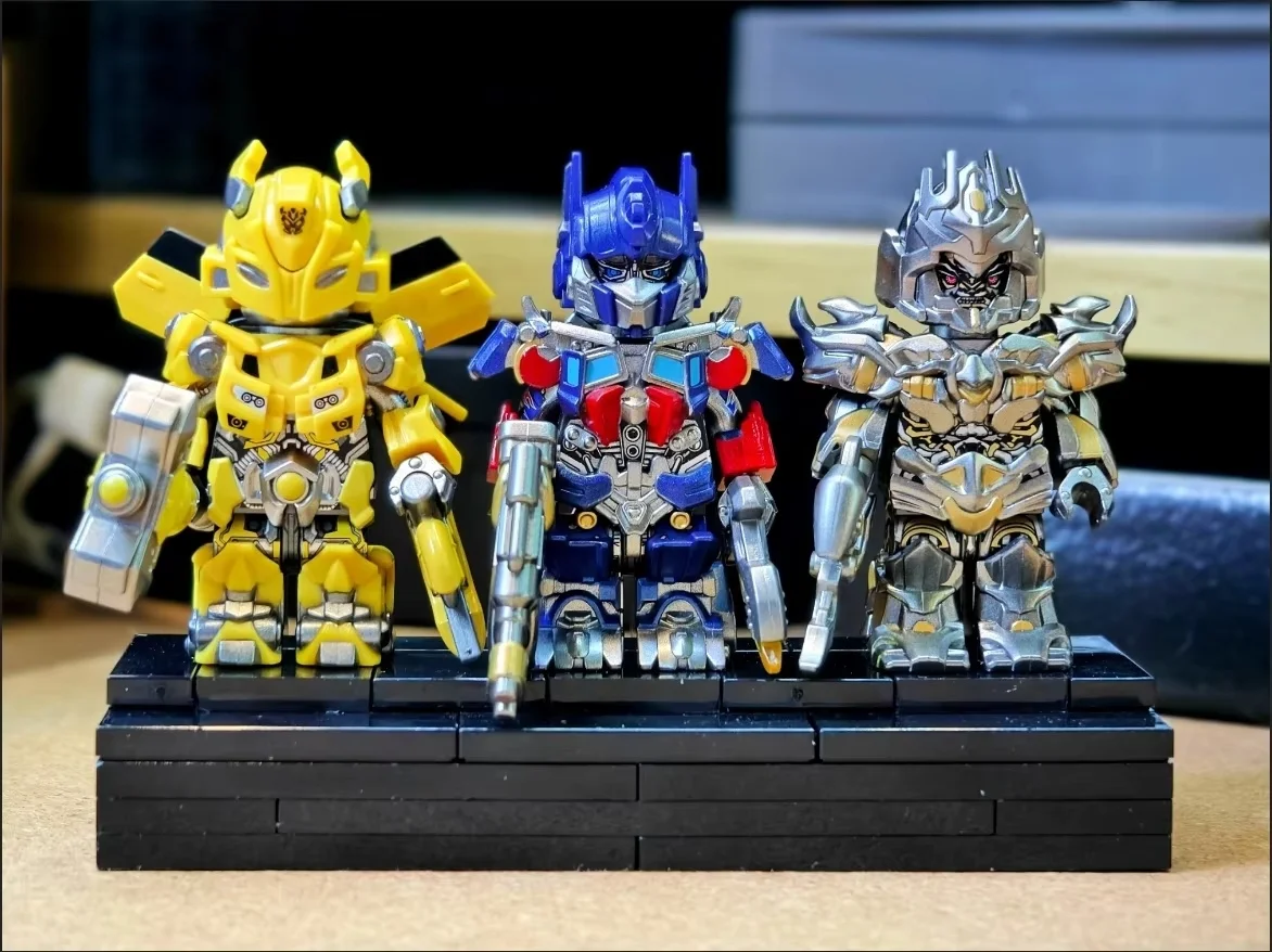 Em estoque venda transformadores montar kit modelos jet wing optimus prime bumblebee figura de ação bonito mini transformador carro brinquedos