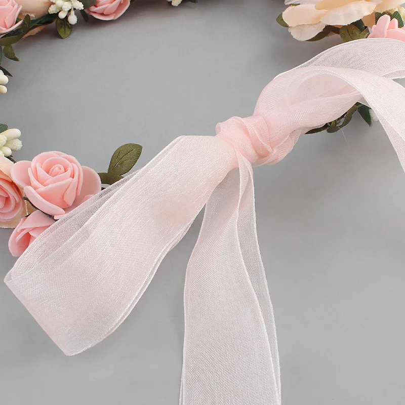 Flower Hair Vine in Beach Wedding Women Hair Jewelry Headbands Accessory for Bridal Bridesmaid Halloween Decoration Gifts