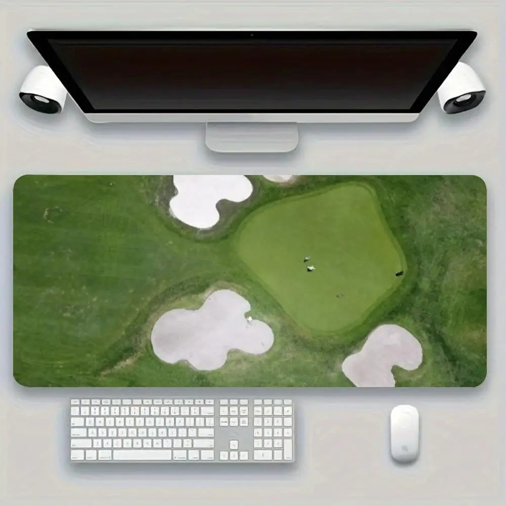 Large Anti Slip Mousepad, Nature Green Landscape Table Decor for Gamers  gamer  mouse pad Laptop home office mouse blanket