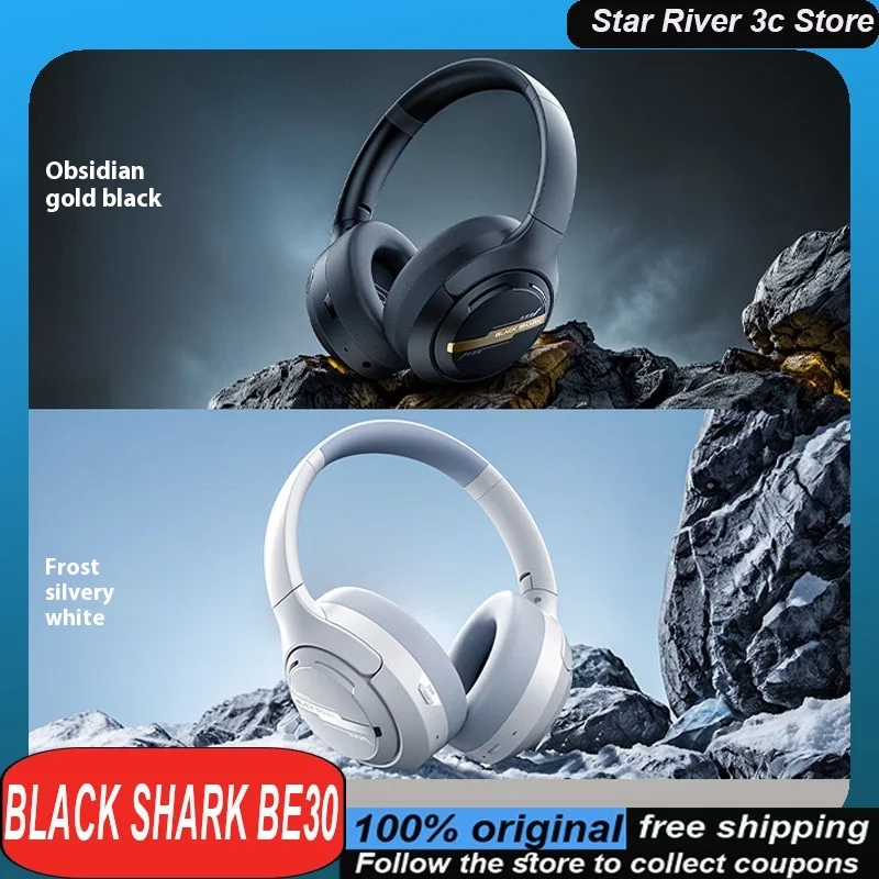 Black Shark Be30 Head Mounted Gaming Headphones Wireless Noise Reduction Foldable Long Battery Life Low Latency Headphones