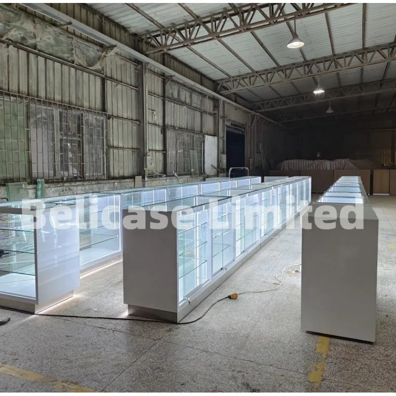 Custom, China Factory Custom Retail Shop Display Showcase Glass Display Counters Sliding By Glass Display Smoke Shop Display Sho