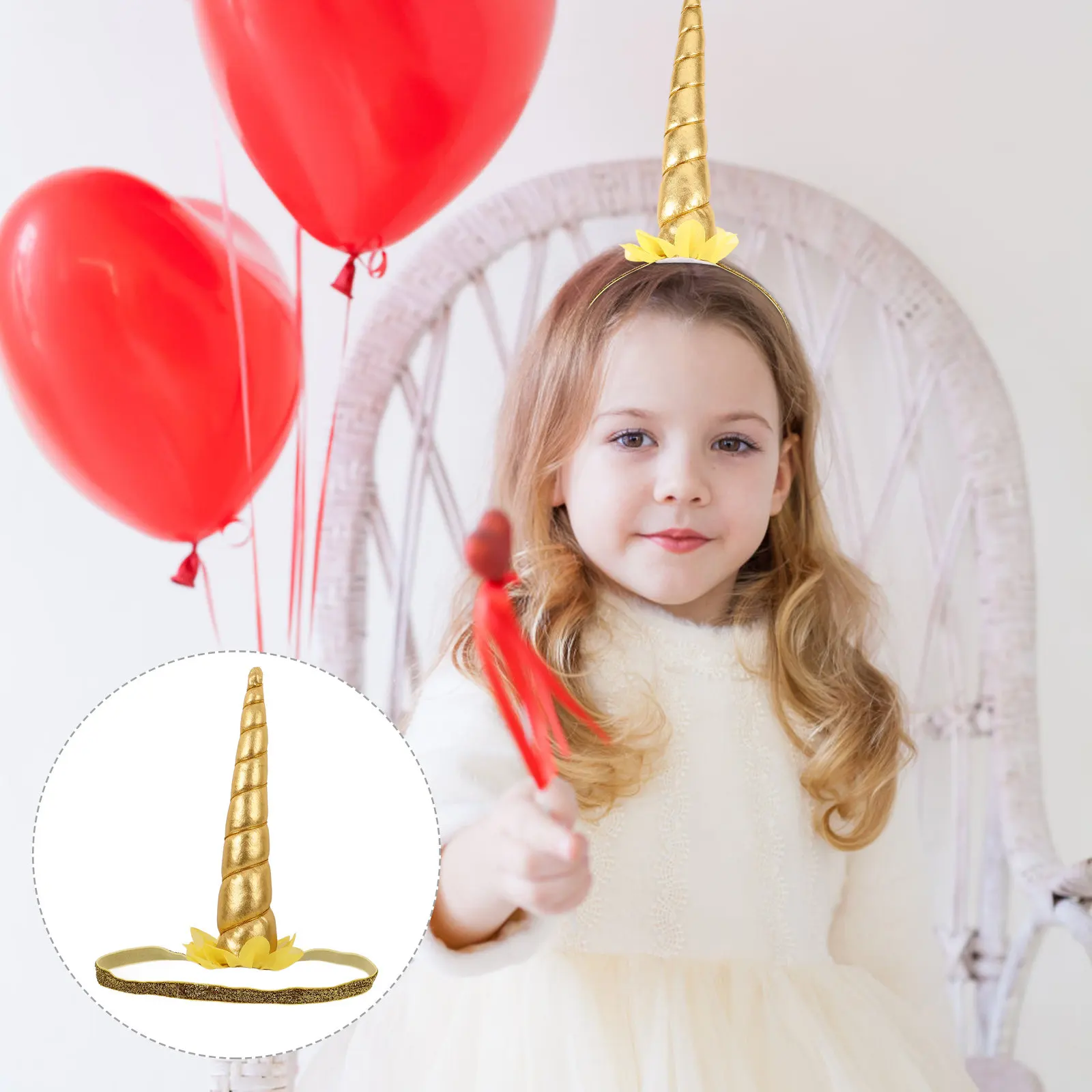 Hair Band Women Headbands Funny Halloween Cosplay Accessory Chic Unicorn Costume Adorable Hairband