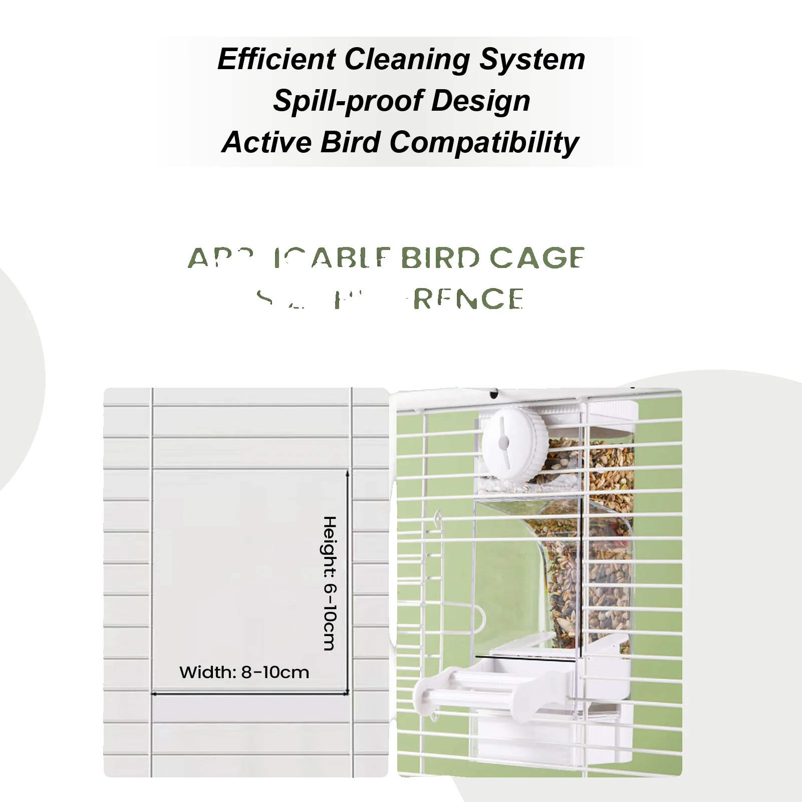 

Кормушка для голубей, автоматическая двойная прозрачная клетка для домашних животных, дозатор корм для птиц, клетка для домашних животных, монах, попугаев, дома