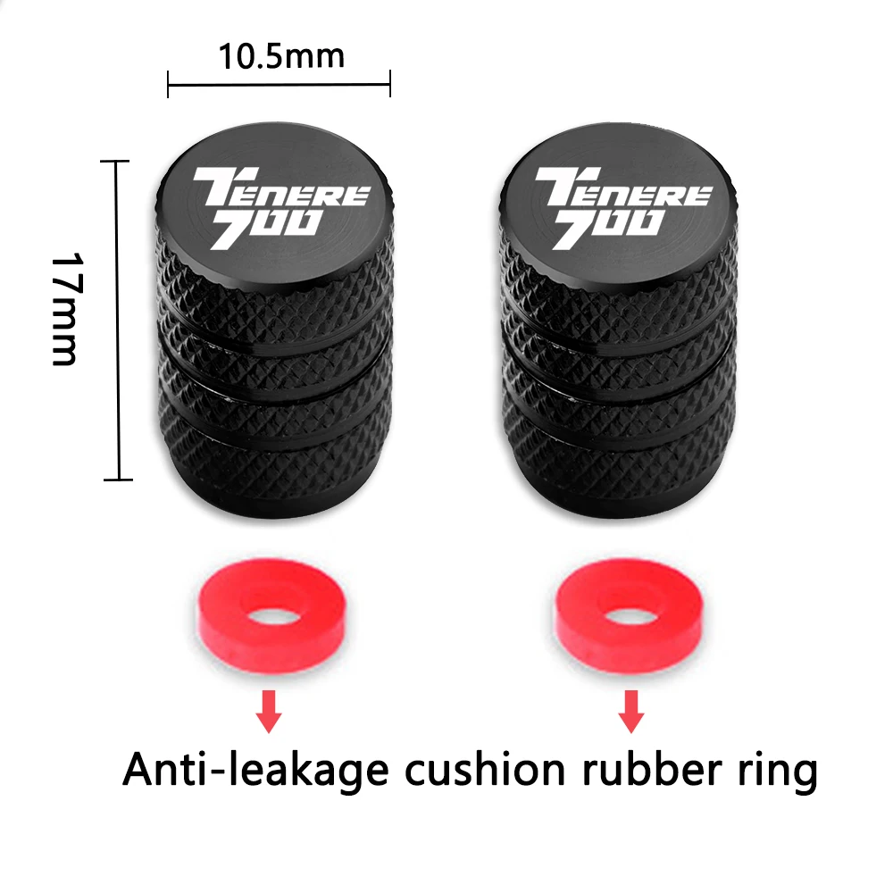 For Yamaha TENERE 700 Tenere700 XTZ 700 T700 2019-2023 Accessories Motorcycle CNC Aluminum Tire Valve Air Port Stem Cover Caps