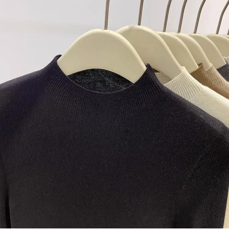 Autumn Winter Turtleneck Sweater Women 2026 Solid Slim Pullover Warm Casual Jumpers Korean Fashion Knitwear Base Layer Tops