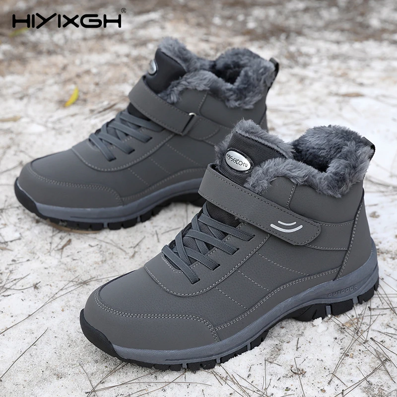 

Outdoor Hiking Boots for Women Platform Snow Shoes Boots Plush Keep Warm Men Winter Ankle Boots Comfortable Walking Shoes