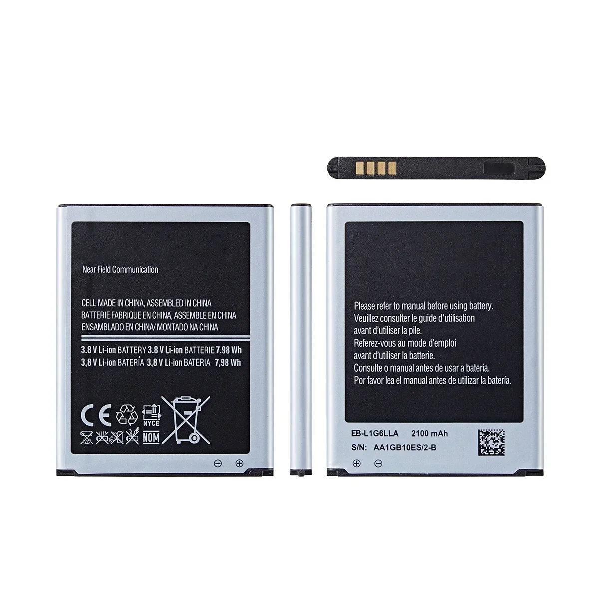 Brand New EB-L1G6LLA EB-L1G6LLU/LLK/LLZ 2100mAh Battery For Samsung Galaxy S3 i9300 i9305 i747 I9060 I9128 I9308 i535 i930