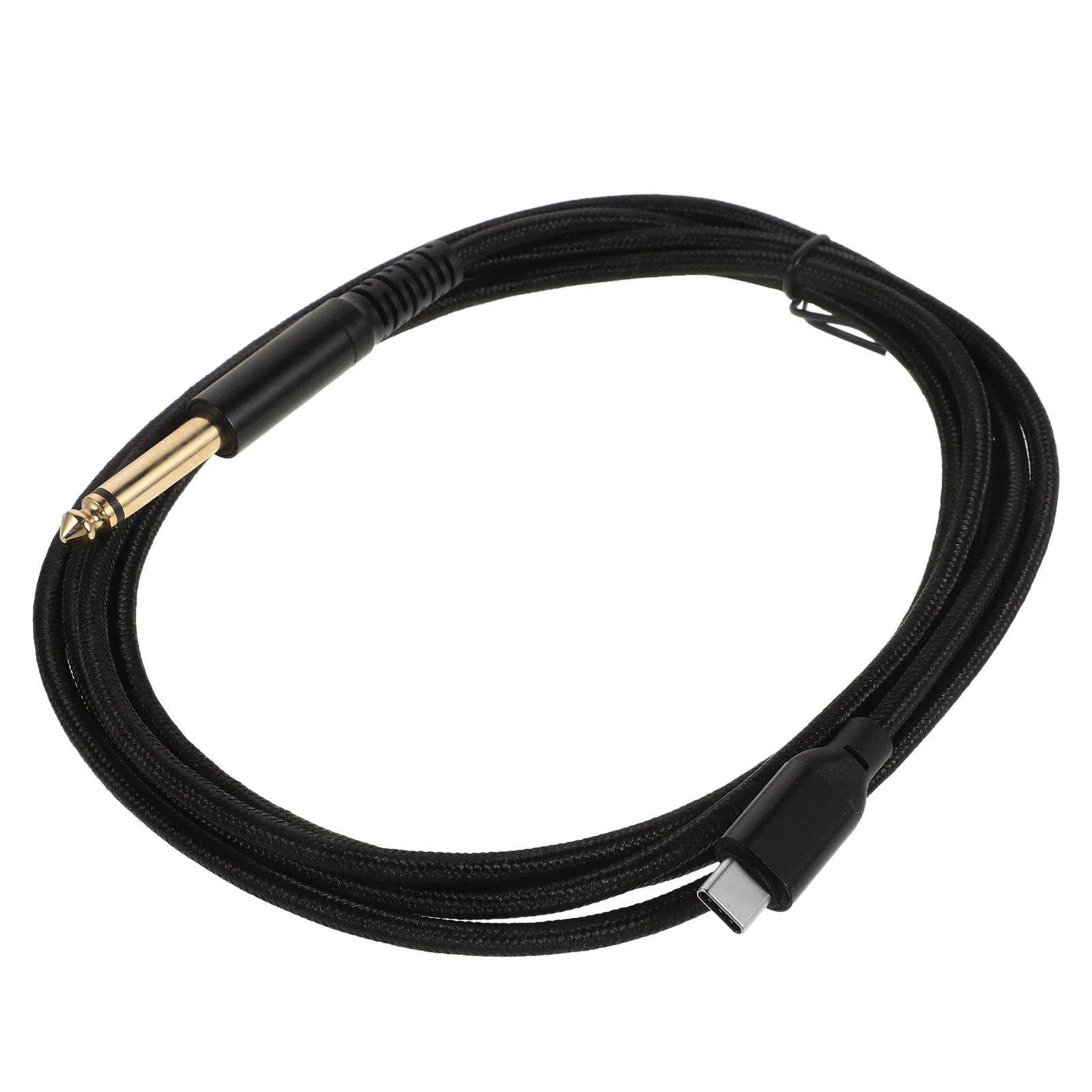 USB Type-C إلى 6.35 مللي متر كابل الصوت أداة المدمج في رقاقة مستقرة واضح كابل تسجيل الصوت لأسلاك الغيتار الغيتار #2