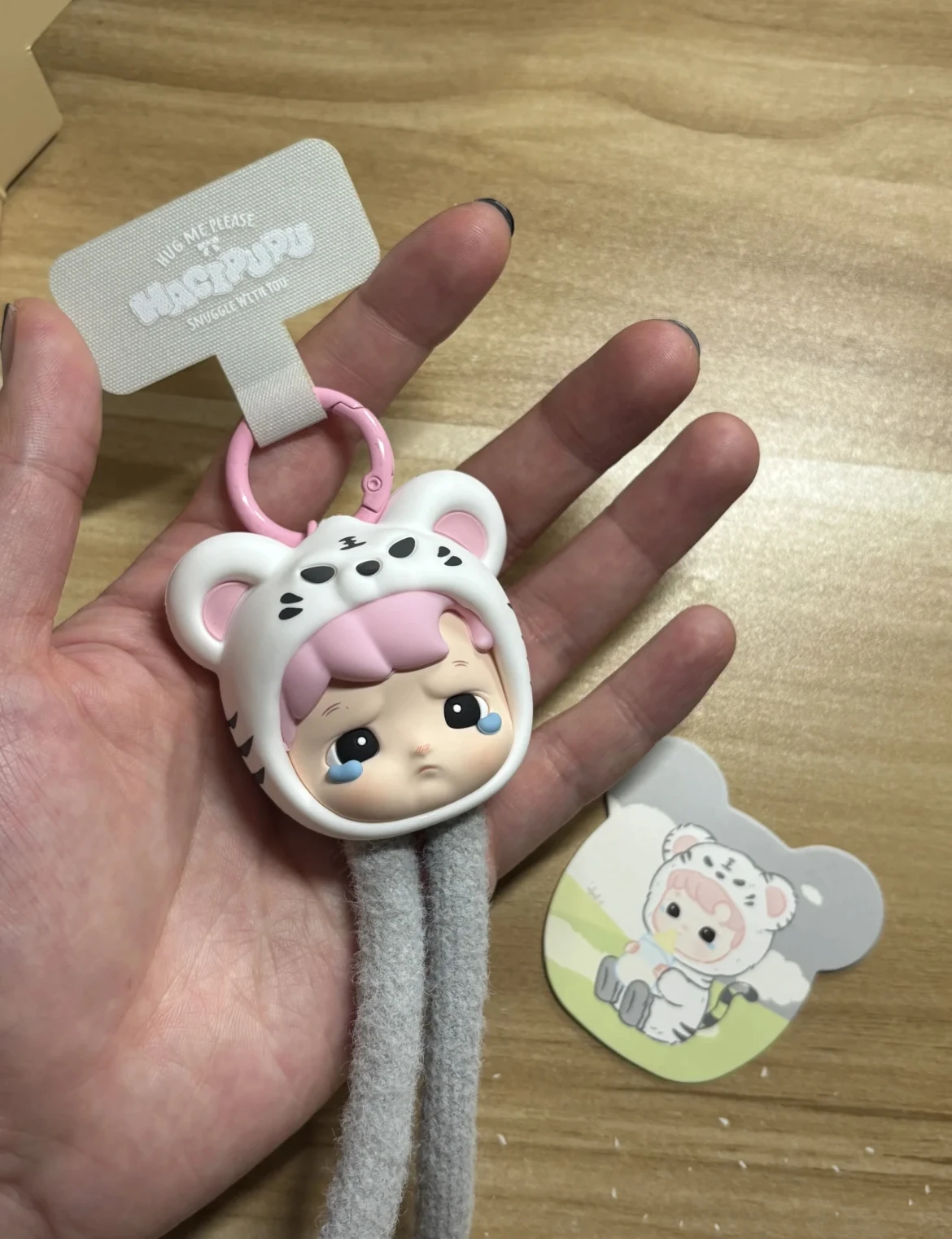 Authentieke Hacipupu Snuggle With You Series Blind Box Speelgoed Mode Telefoon Lanyard Verrassing Mystery Box Figuur Ornamenten Meisjes Cadeau