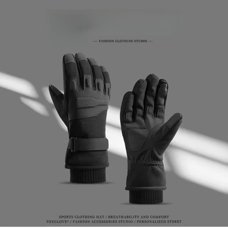 

Unisex Tactical Winter Gloves Touchscreen Thermal WindProof Anti-Slip for Motorcycle Skiing Cycling Fitness Training Luvas