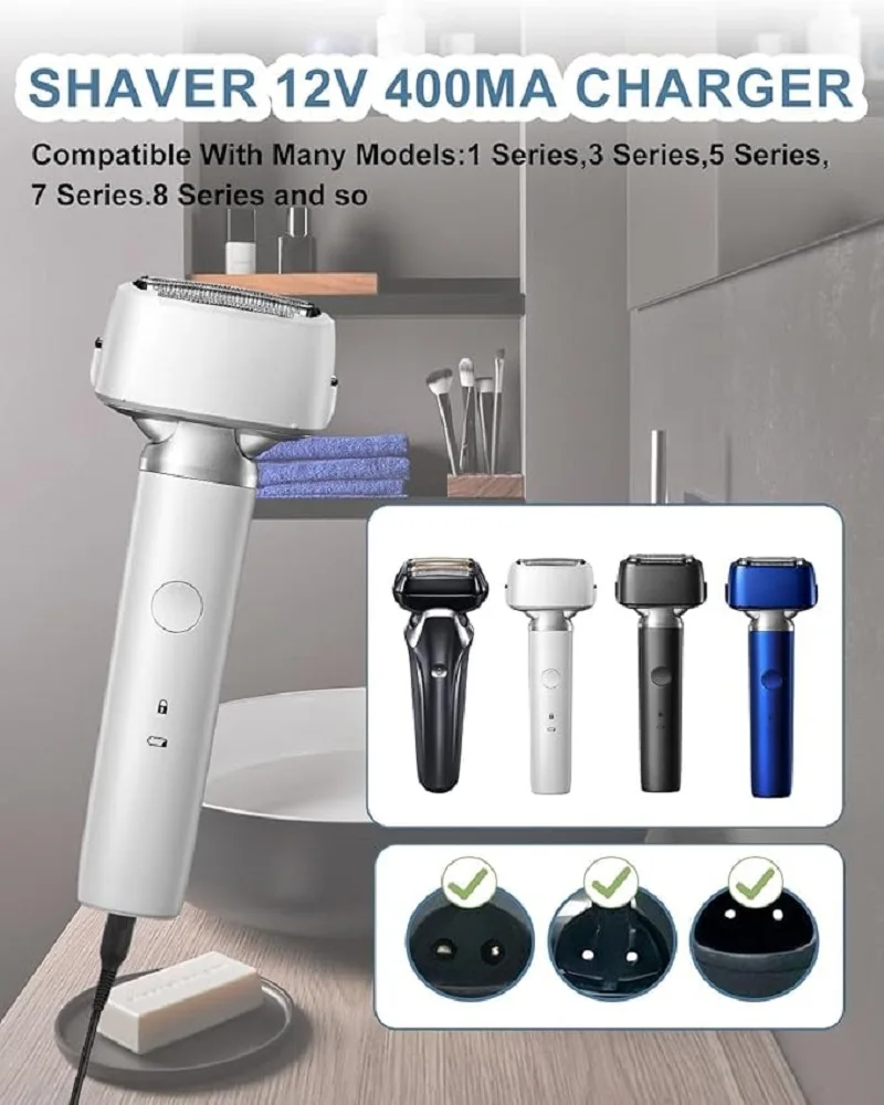 12V 0.4A Applicable Replacement Shaving Charger For Braun Series S3 S5 S7 S8 S9 Electric Shaver Charger Adapter Durable Easy image 6