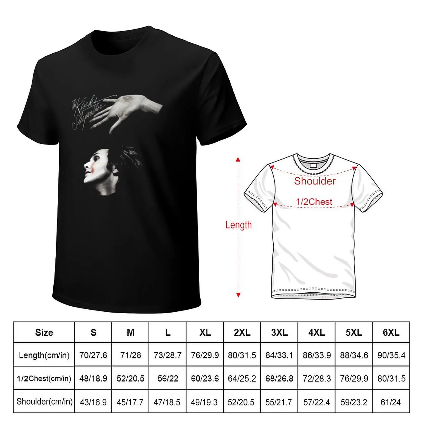 The Kinks Sleepwalker Album Cover. T-Shirt man t shirt cotton T-Shirt