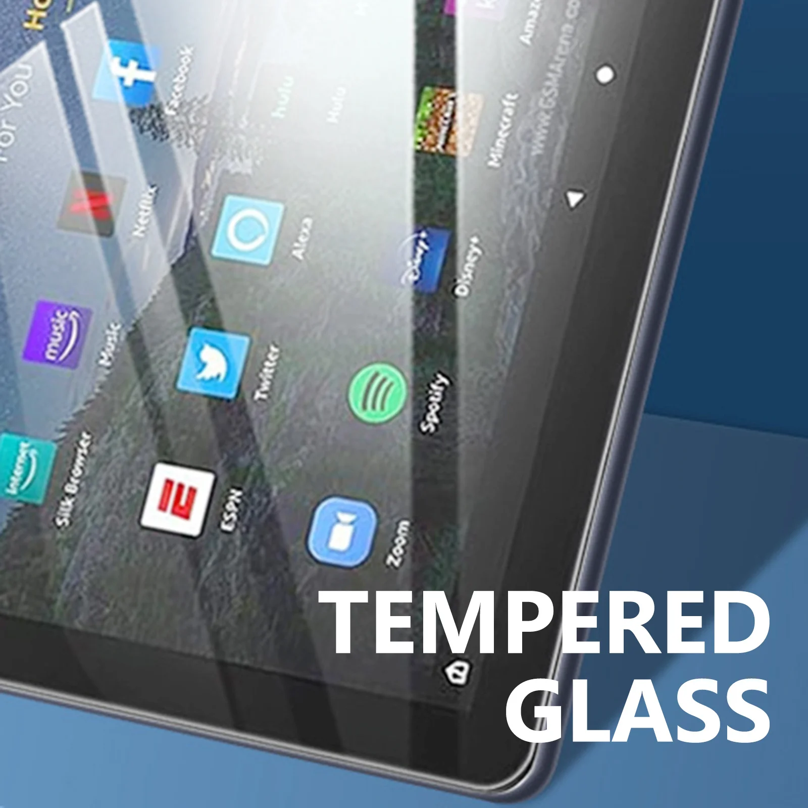 

Tempered Glass Screen Protector for Fire Hd 7 2022 Tablet Full Coverage High Definition Anti-Scratch Protective Film