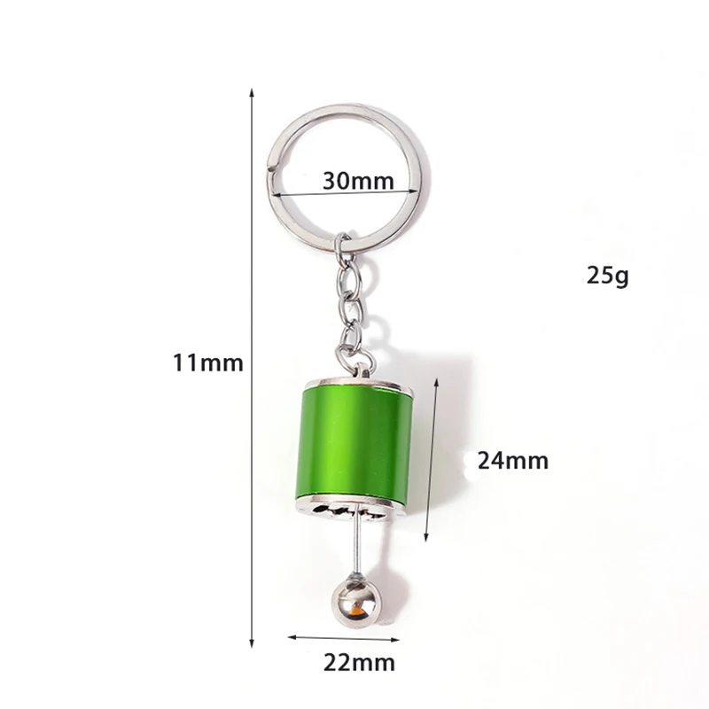1PCS Car Modification Pendant Six Gear Shift Keychain Car Pendant Shifter Metal Keychain Charms image 6