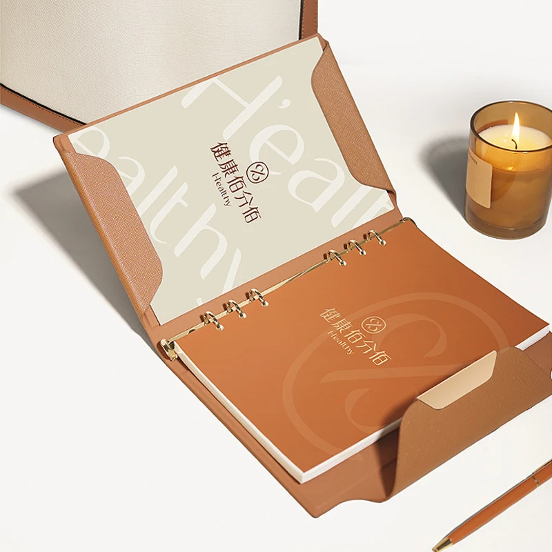 A6/A5 Pu Loose-Leaf Planner Binder Diy Diary Notebooks Documents Organizer Leather Cover Agenda Books Students Back To School