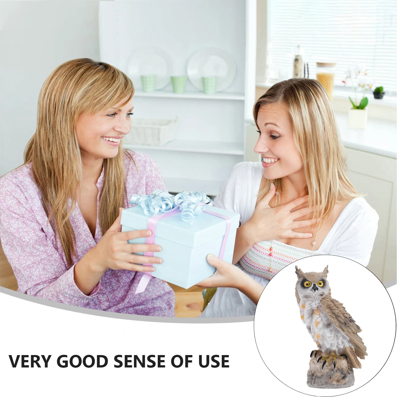 

Decorative Owl Simulation Statue Outdoor Ornament Garden Decoration Landscape Simulated Creative Adornment