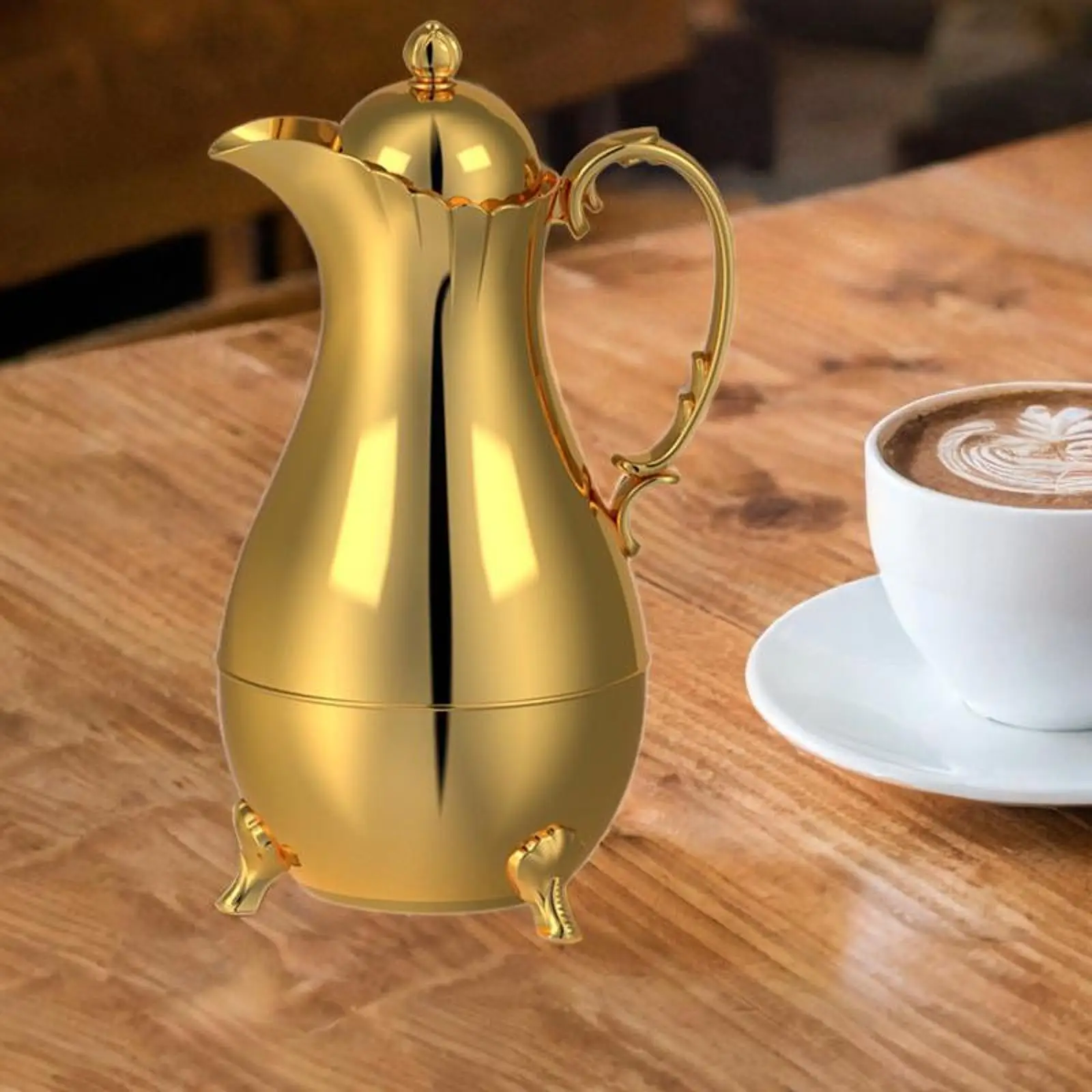 

Изолированный графин для кофе, портативные украшения, роскошный кувшин для воды, бытовой элегантный кофейник, арабский термокофейник, чайник