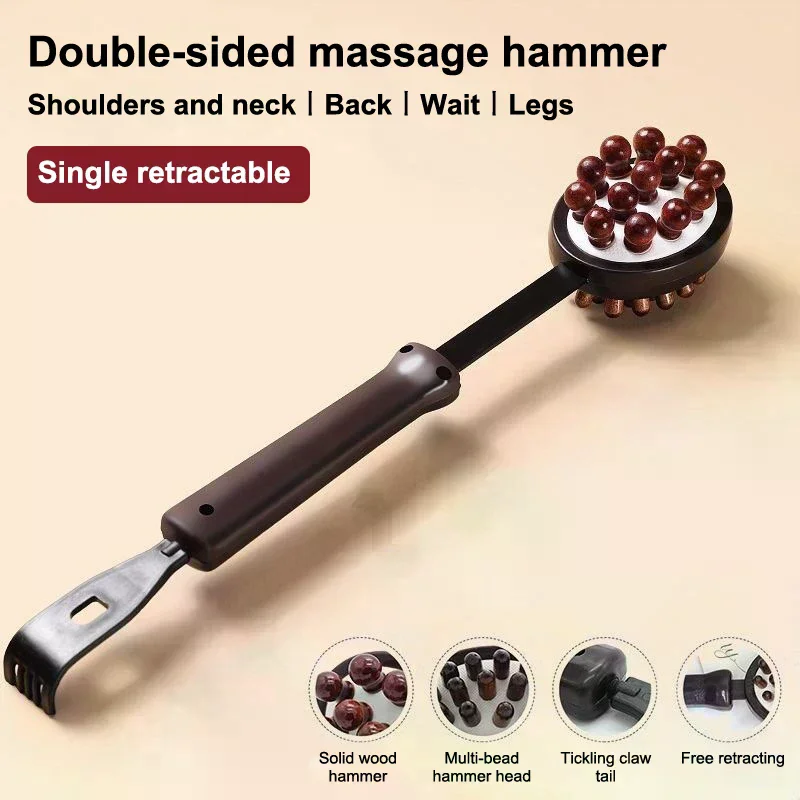 /JCS/3 In 1 Relief Stress Massager Massage Hammer Stick Knock Scratcher Body Massage Relaxation Tool 1PCS