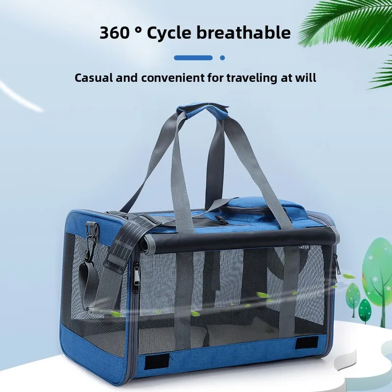 

Portable and hand-held cat bag for going out, breathable in summer, large-capacity cat bag for crossbody carrying, pet backpack