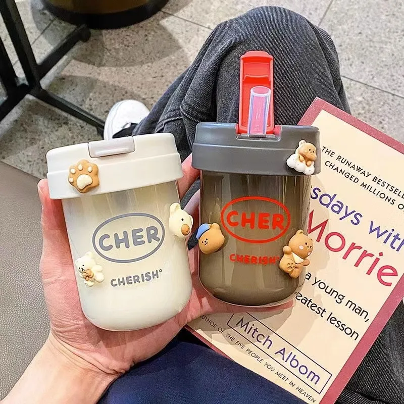 

330 мл термос для воды, термос с соломенным стаканом, портативный термос для холодных и горячих напитков, тренажерный зал, альпинизм, туризм