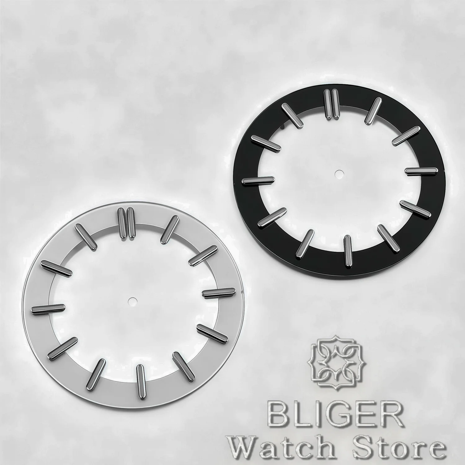 BLIGER 29mm 31.5mm Transparent Skeleton Hollow Watch Dial For NH35 36 NH37 NH70 71 72 PT5000 ETA2824 36 Miyota DG Movement