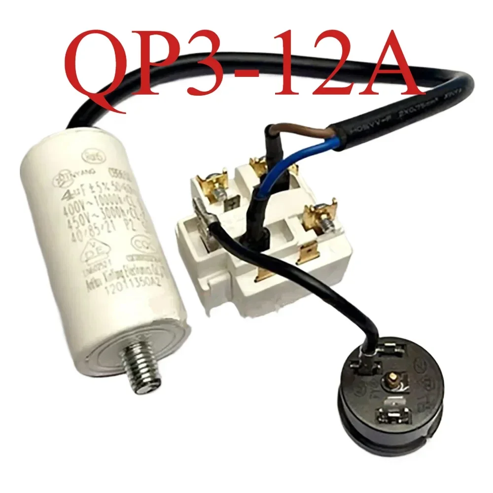 Refrigerator Parts QP3-12A Compressor Overload Starter Protector PTC and 4uf Capacitor For Haier Replacement Fridge