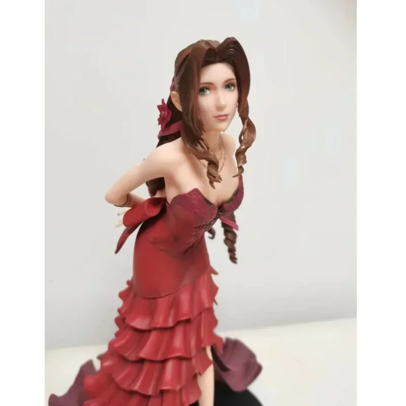 In Stock Tifa Dress Ver Reset Static Art Tifa Aerith Gainsborough Handmade Model Decoration Toy Collection Gifts Girl Handmade