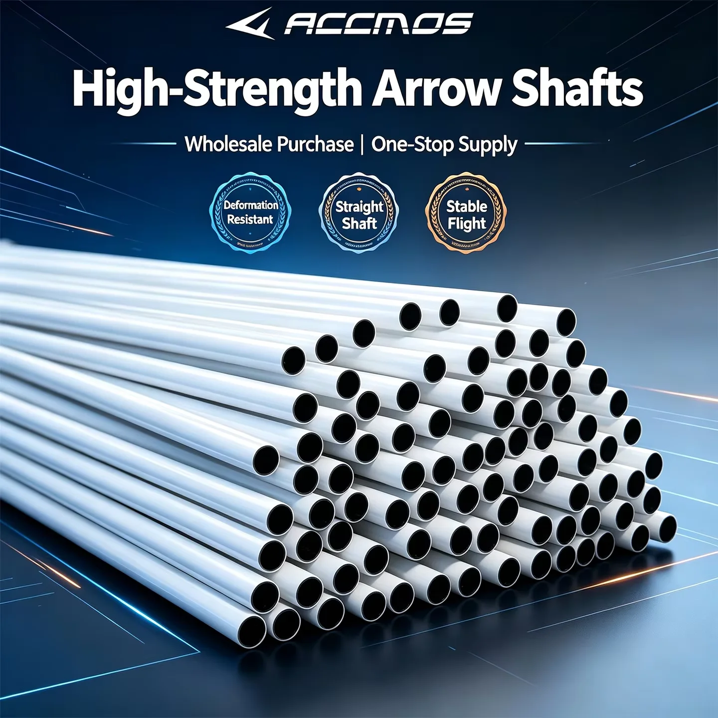 12pcs Pure Carbon Arrow Shaft Tubes ID 4.2/6.2mm Straightness 0.001