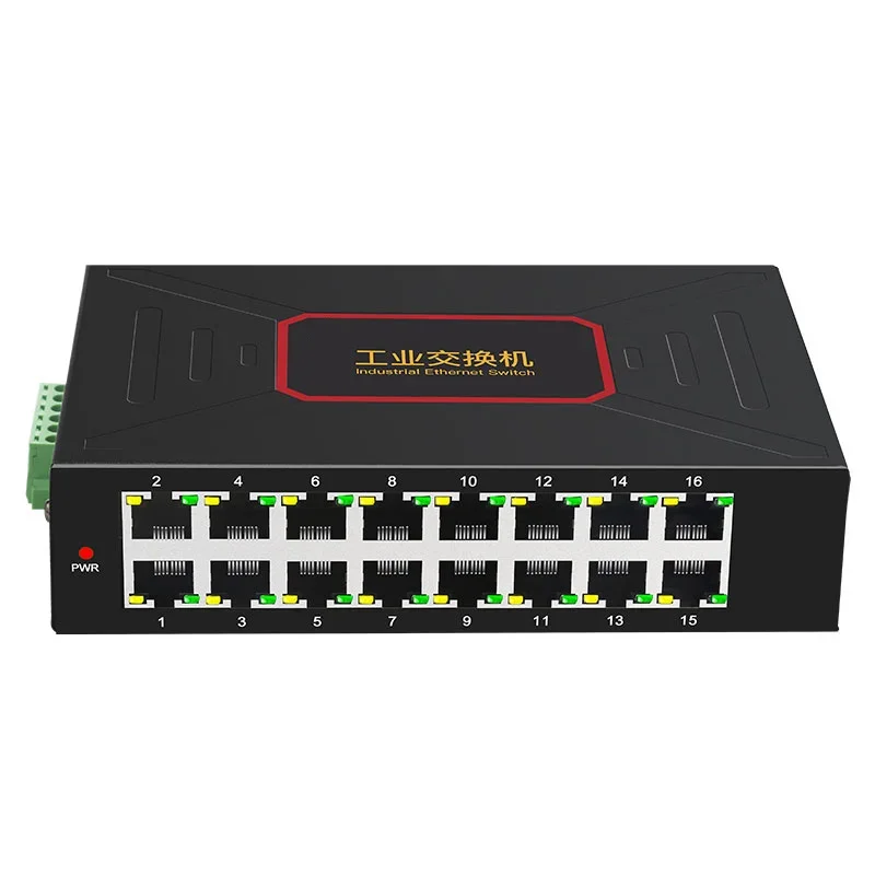 Switch Ethernet industriali a 16 porte con fornitura originale in fabbrica Switch di rete RJ45 10/100Mbps