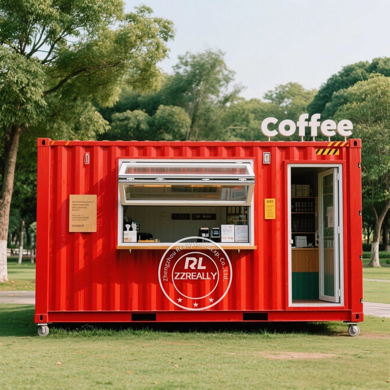 Affordable 20FT Shop Container Coffee Shop Bar Fast-food Restaurant Convenience Store Kiosk Booth Container Bar