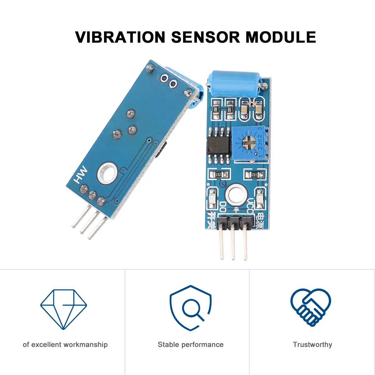 

10pcs Vibration Sensor Module Normally Closed Type For Alarm Security Earthquake Detection Smart Car Motorcycle Anti-Theft