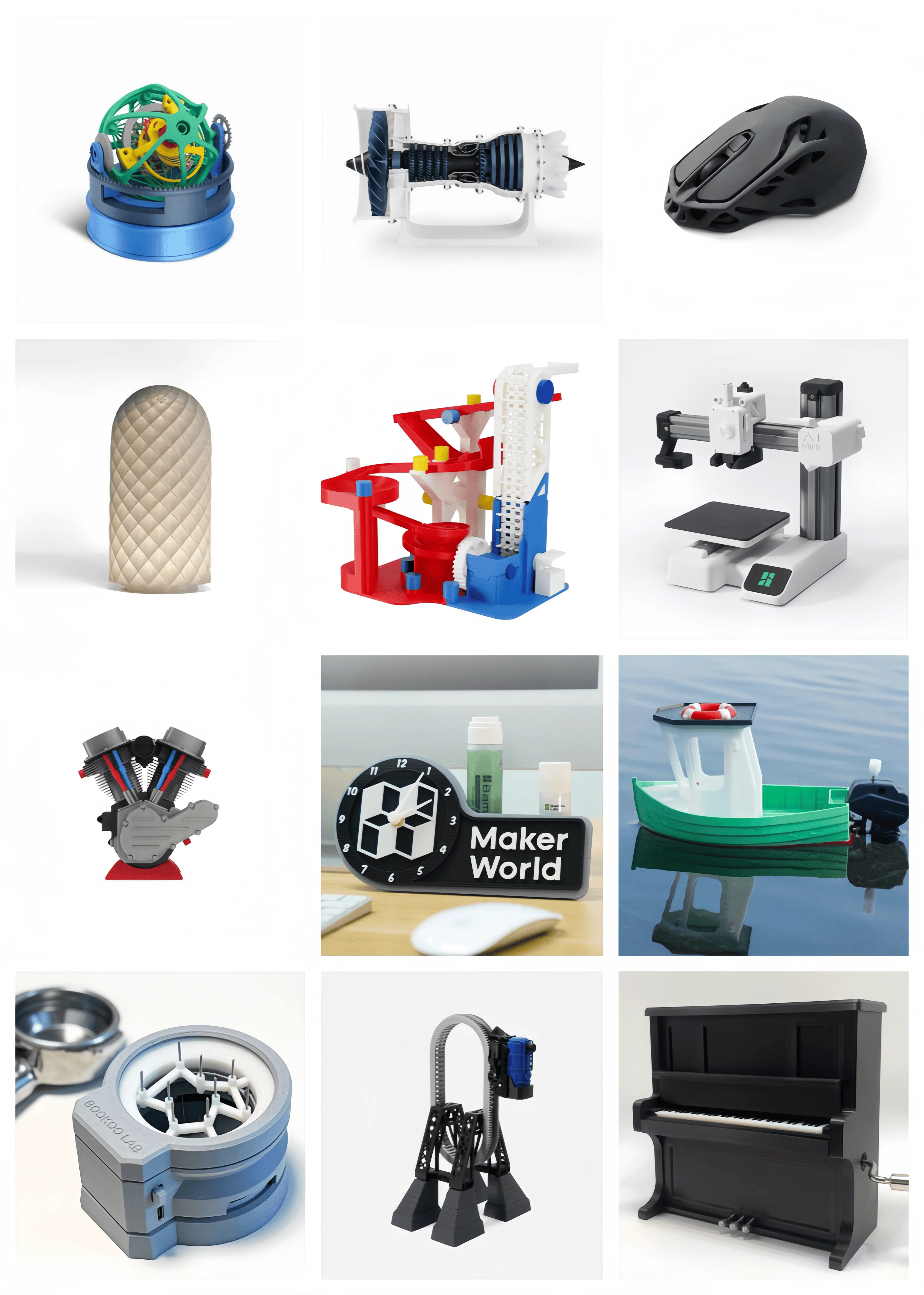 �y�Z�[�����z�o���u�[���{���� Makerworld �N���G�C�e�B�u�R���|�[�l���g DIY �M�t�g 3D�v�����^�[ �p�[�c�L�b�g-002 007 006 005 001 003 011 010 K012 K013 K016