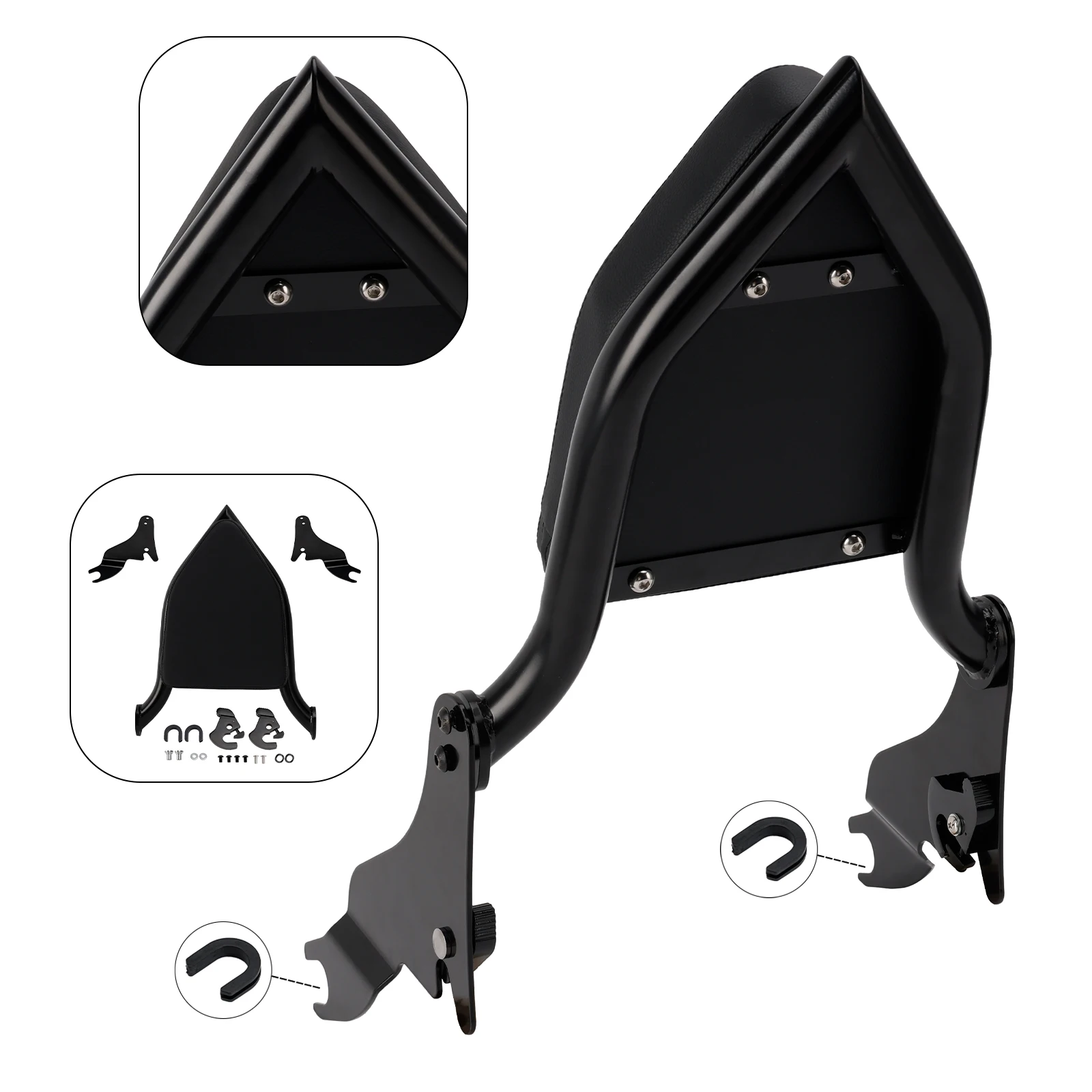 Artudatech Beifahrer-Sissy-Bar-Rückenlehne für ROAD KING 2009-2022 STREET GLIDE 2009-2018 2019 2020 2021 2022 2023 2024 – Detail 1