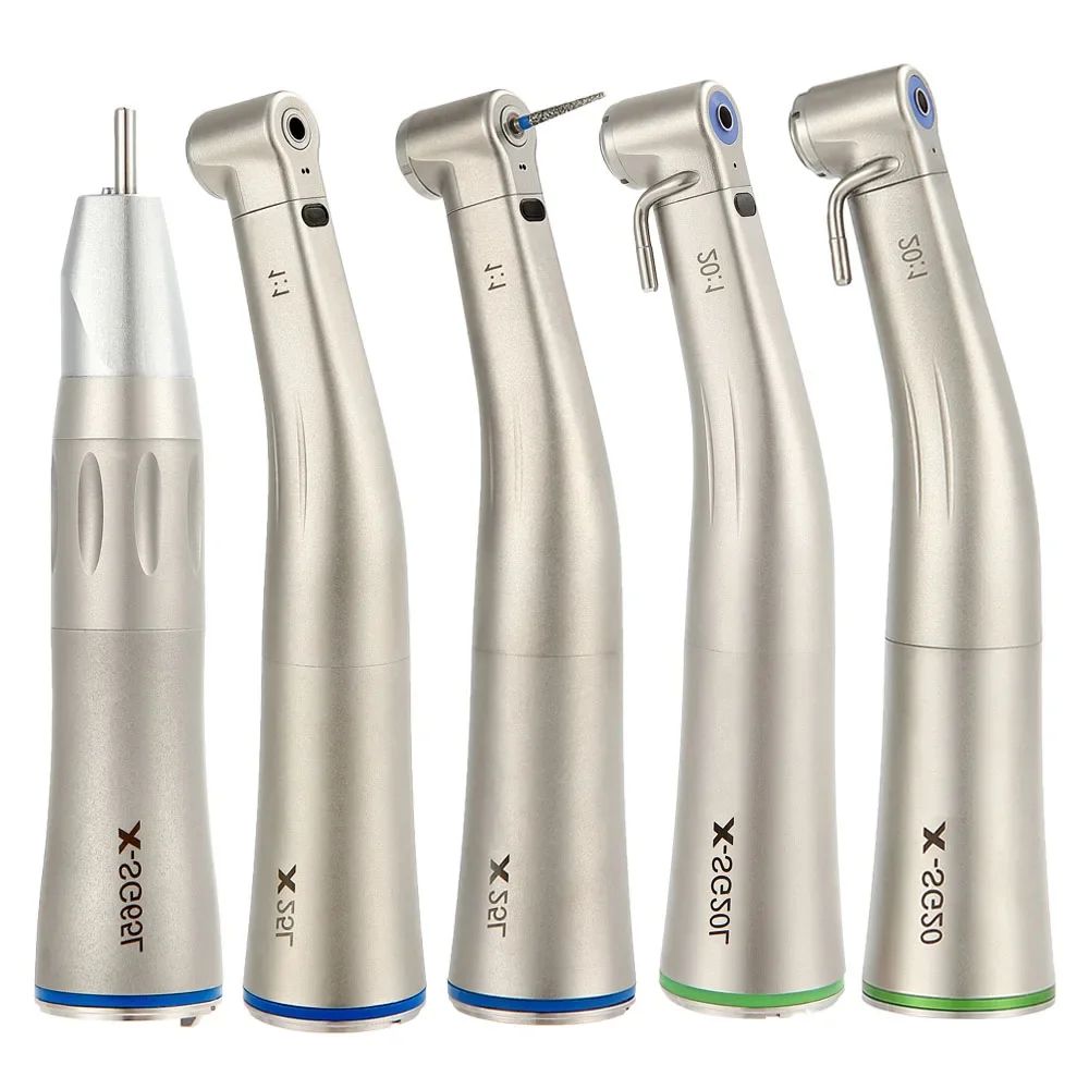 

Dental Fiber Optic Contra Angle straight handpiece Low Speed Handpiece 6 holes air rotor tools instrument X25L/X65L/X205L