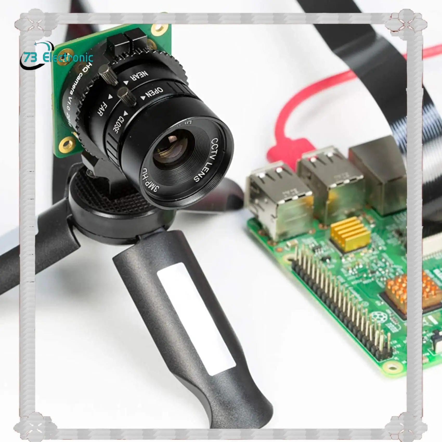 

24-часовая доставка объектива с креплением CS для камеры Raspberry Pi HQ, фокусное расстояние 12 мм с ручным фокусом и регулируемой диафрагмой