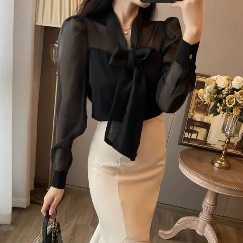 Maxi Sexy Women\'s Two Piece Set Party Black Long Sleeve Skirt Female Outfits Slit Vintage Clothing New Arrivals in The Same Full