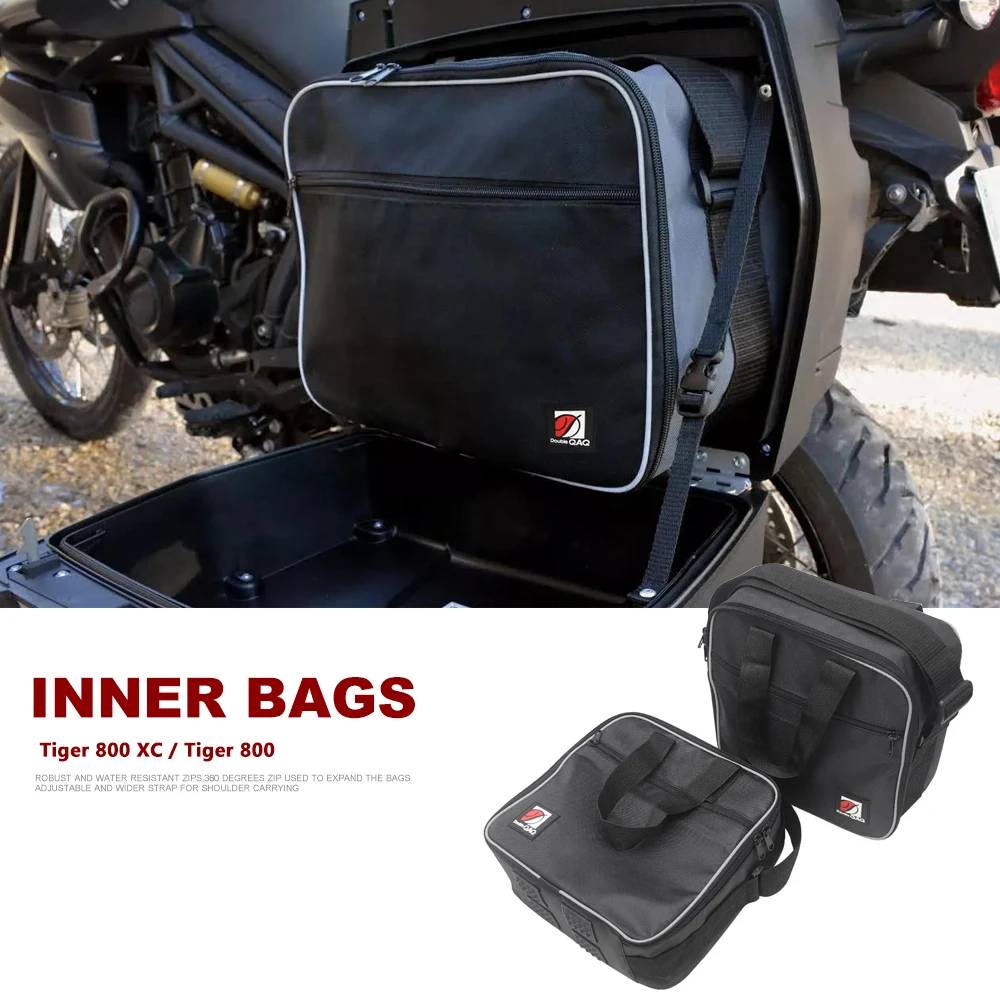 

For TIGER 800 XC Tiger800 Tiger 800 Tiger 800XC Motorcycle Accessories Black Pannier Liner Inner Luggage Bags Inner Bag