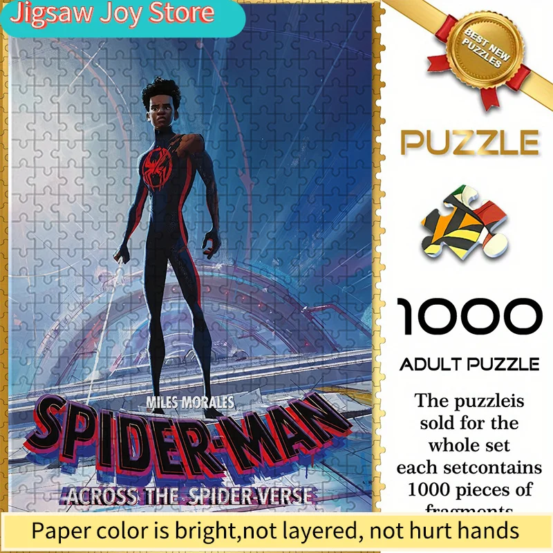 

Marvel Themed Seamless Jigsaw Puzzle Z11.1-111, Spider-Man: Across the Spider-Verse Miles Morales Cyberpunk Style Illustration