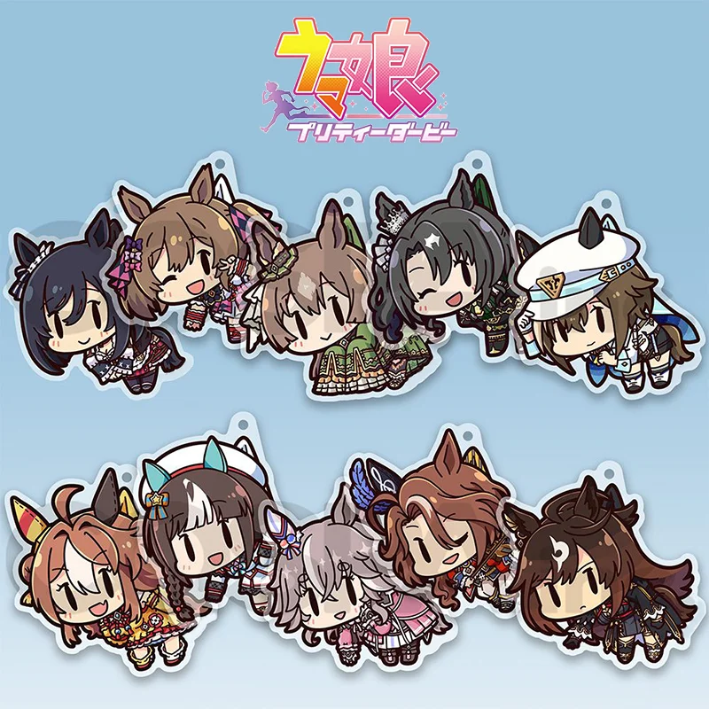 

Umamusume: Pretty Derby Eishin Flash брелок для косплея акриловый брелок кулон брелок орнамент фигурка аксессуар милый подарок реквизит