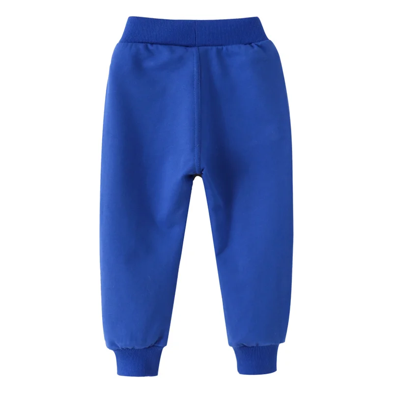 Jumping Meters 2-7T Blue Autumn Spring Children\'s Trousers Pants Plain Hot Selling Boys Girls Sweatpants Kids Sweatpants