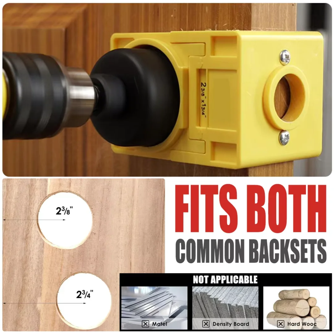 Professional 35mm Door Lock Installation Kit,1-3/8